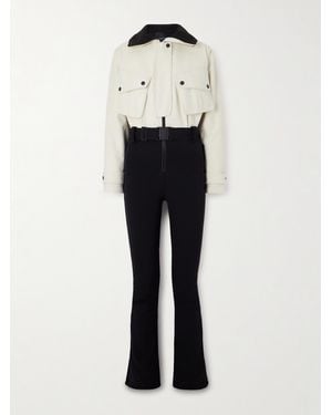 CORDOVA The Telluride Belted Two-Tone Wool-Blend And Twill Ski Suit - Natural