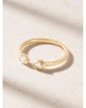 David Yurman Cable 18-Karat Diamond Ring - Natural