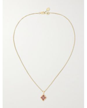 Buccellati Opera Tulle 18-Karat And Enamel Necklace - Metallic