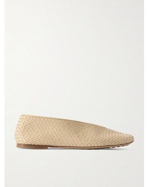 Bottega Veneta Ballerinas Aus Intrecciato-Leder - Natur