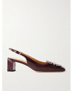 Tod's Cuoio Pumps Aus Leder Mit Verzierung - Braun