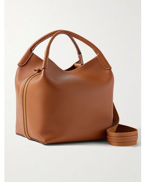 Loro Piana Bale Large Leather Bag - Brown