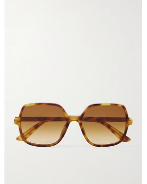 Chloé Judy Round-Frame Acetate Sunglasses - Natural