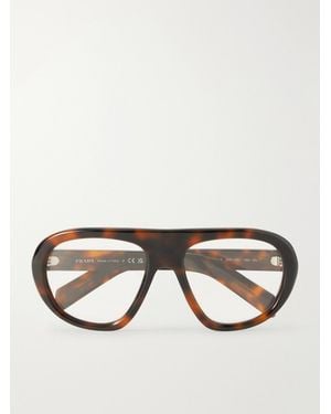 Prada Aviator-Style Acetate Optical Glasses - Multicolour