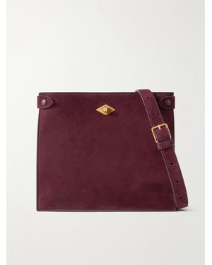 Metier Stowaway Suede Shoulder Bag - Purple