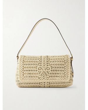 Anya Hindmarch The Nesson Woven Leather Shoulder Bag - Natural