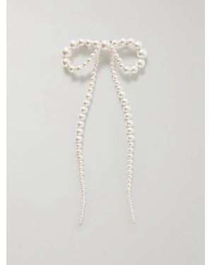 Jennifer Behr Presley Pearl-Like Hair Clip - White