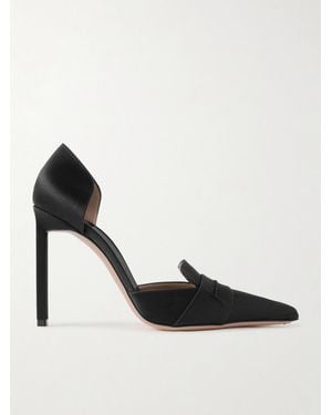 Tom Ford Eva D'Orsay Satin Court Shoes - Black