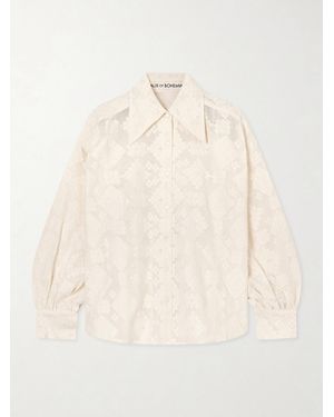Alix Of Bohemia Margot Tetris Cotton-Lace Shirt - Natural