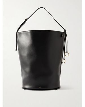 Alaïa Hip Large Leather Bucket Bag - Black
