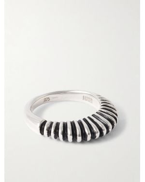 AGMES Bertrand Recycled Sterling Ring - Metallic