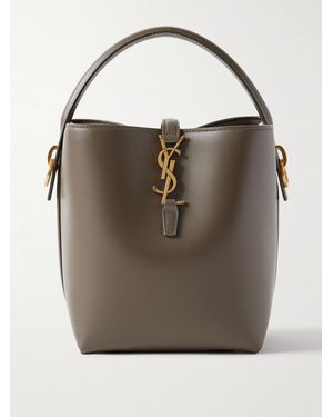 Saint Laurent Le 37 Kleine Beuteltasche Aus Leder - Grün