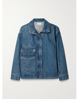 Co. Denim Bomber Jacket - Blue