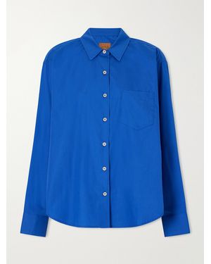 Jamie Haller The Logo Weekend Cotton Shirt - Blue