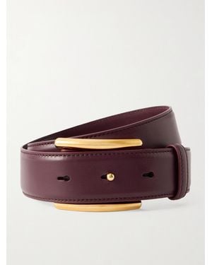 Alaïa Embellished Leather Belt - Brown