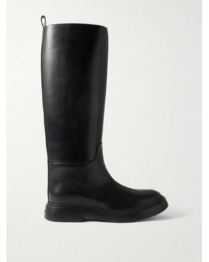 Proenza Schouler Bank Kniehohe Stiefel Aus Leder - Schwarz