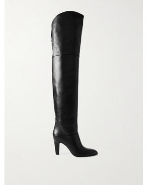 Chloé Eve Leather Over-The-Knee Boots - Black