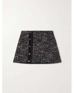Moncler Bouclé Mini Skirt - Black
