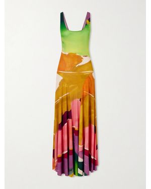 Ulla Johnson Malie Printed Stretch-Jersey Maxi Dress - White