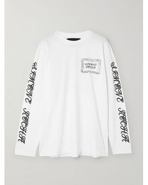 Simone Rocha Pillowcase Printed Cotton-Jersey T-Shirt - Grey