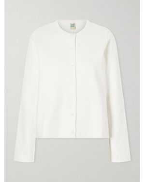 Flore Flore Poppy Organic Cotton-Jersey Cardigan - White