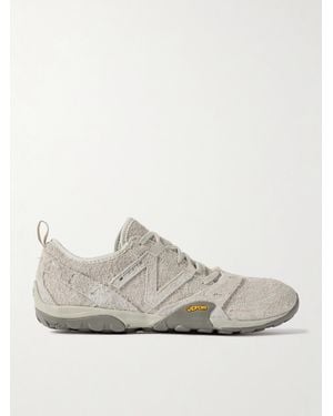 New Balance Mt10 Suede-Trimmed Mesh Trainers - White