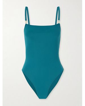 Lido Sessantasette Chain-Embellished Swimsuit - Blue