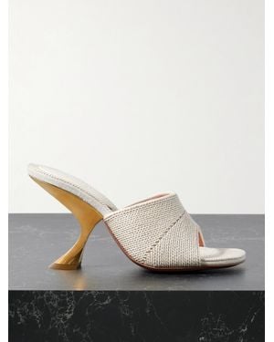 AMINA MUADDI Taylor Mules Aus Canvas - Natur