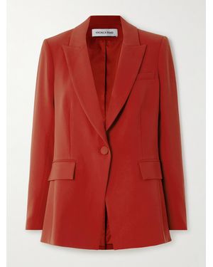 Veronica Beard Long And Lean Dickey Blazer Aus Crêpe - Rot