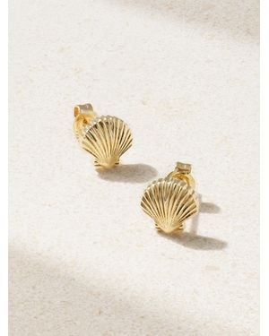 Mateo Mini Venus 14-Karat Earrings - Natural