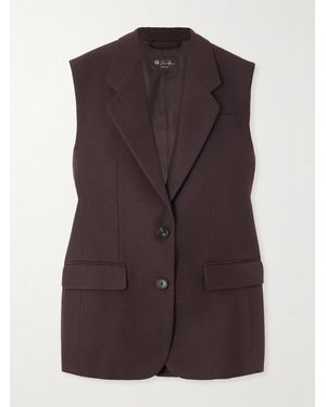 Loro Piana Cedric Silk Vest - Purple
