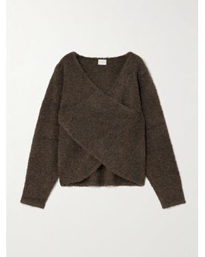 Deiji Studios Pull Effet Cache-Cœur En Mailles Recyclées Crossover - Marron