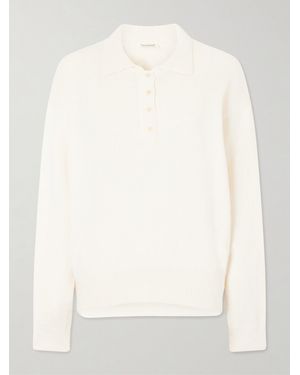 Kallmeyer Chessy Cotton And Wool-Blend Polo Jumper - White