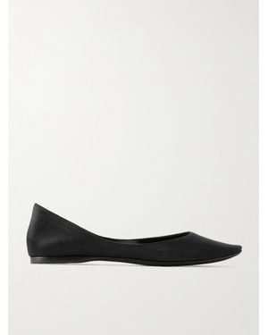 Saint Laurent Ballerines En Satin Lou - Blanc