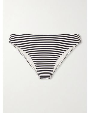 Nili Lotan Striped Bikini Briefs - White