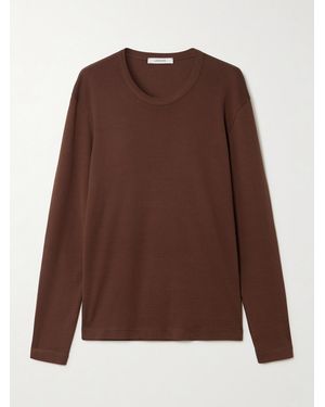 Lemaire Cotton-Jersey T-Shirt - Brown
