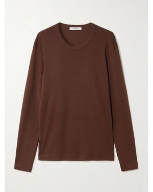 Lemaire Cotton-Jersey T-Shirt - Brown
