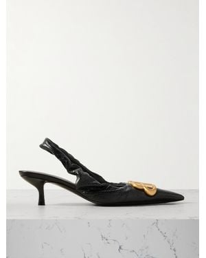 Balenciaga Monaco 50Mm Slingback Pumps - Black
