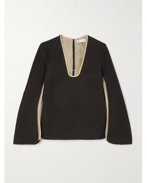 Tory Burch Mehrlagiges Oberteil Aus Crêpe - Schwarz