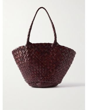 Dragon Diffusion Egola Woven Leather Tote - Purple