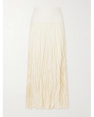 Johanna Ortiz Light And Sound Linen-Blend Jersey Maxi Skirt - Natural