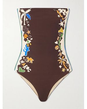 ALÉMAIS Maroc Printed Swimsuit - Brown