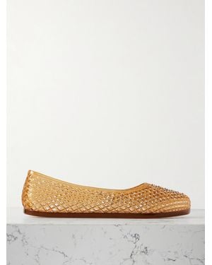 Ancient Greek Sandals Iro Ballerinas Aus Pvc Mit Kristallen - Braun