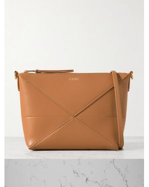 Loewe Puzzle Fold Leather Clutch - Natural
