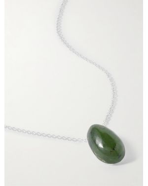 Sophie Buhai Tiny Egg Jade Necklace - Green