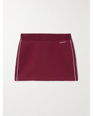 Gucci Jersey Mini Skirt - Red