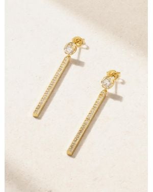 Jennifer Meyer Illusion Ohrringe Aus 18 Karat Mit Diamanten - Natur
