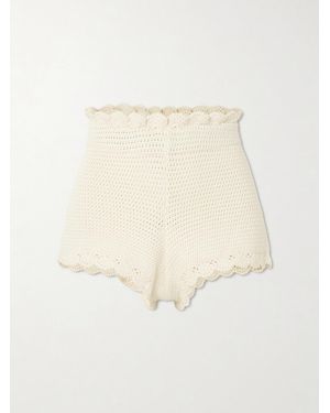 Posse Dylan Crocheted Shorts - Natural