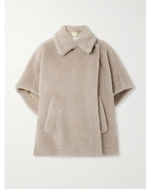 Max Mara Tebe Cape Aus Einer Alpakawollmischung - Natur