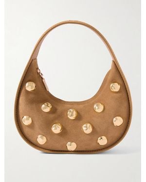 Jonathan Simkhai Finn Studded Suede Tote - Brown